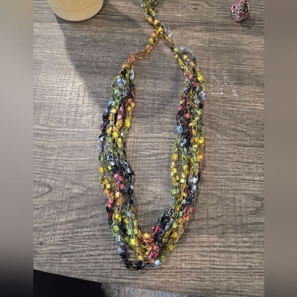Light weight and elegant, Ribbon scarves/necklace colorful - Picture 5 of 8